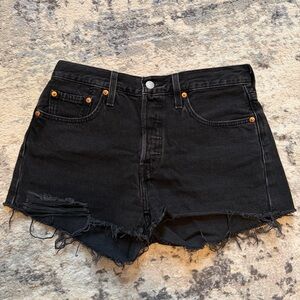 Levi’s 501 Denim Shorts Black